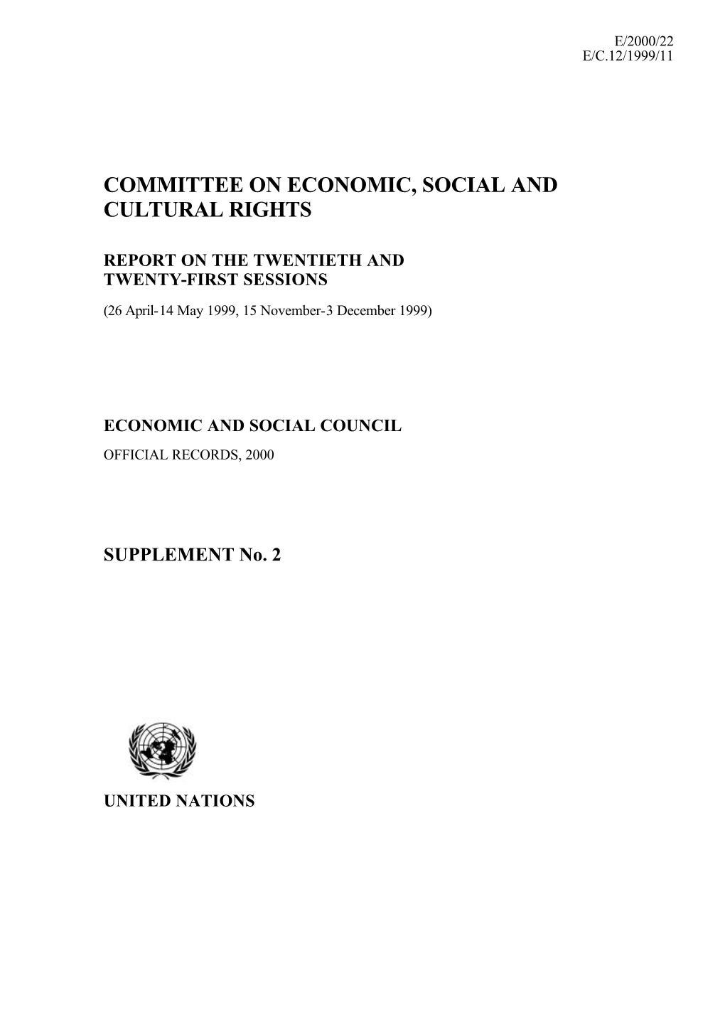 Committee on Economic, Social and Cultural Rights