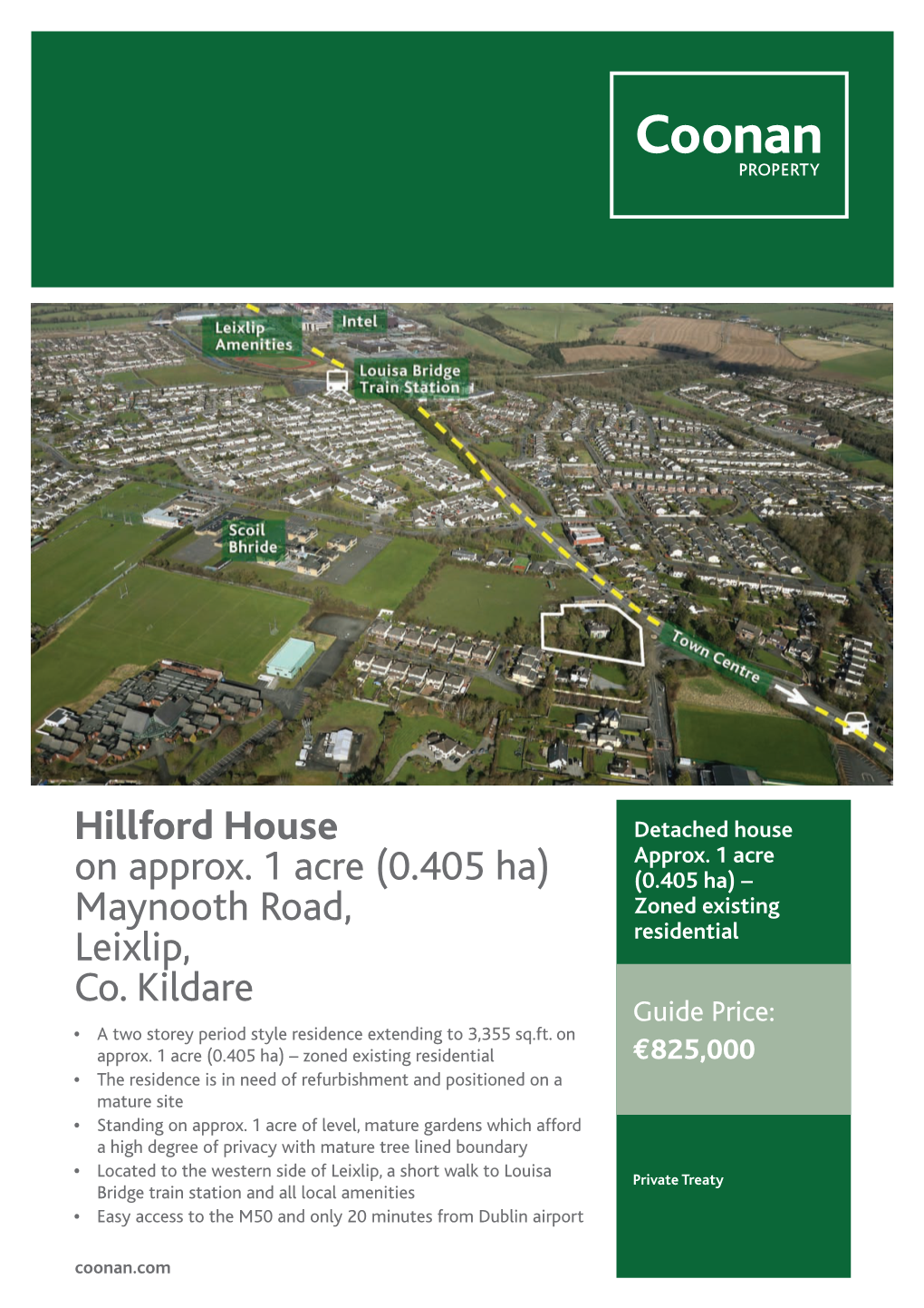 Hillford House on Approx. 1 Acre (0.405 Ha) Maynooth Road, Leixlip