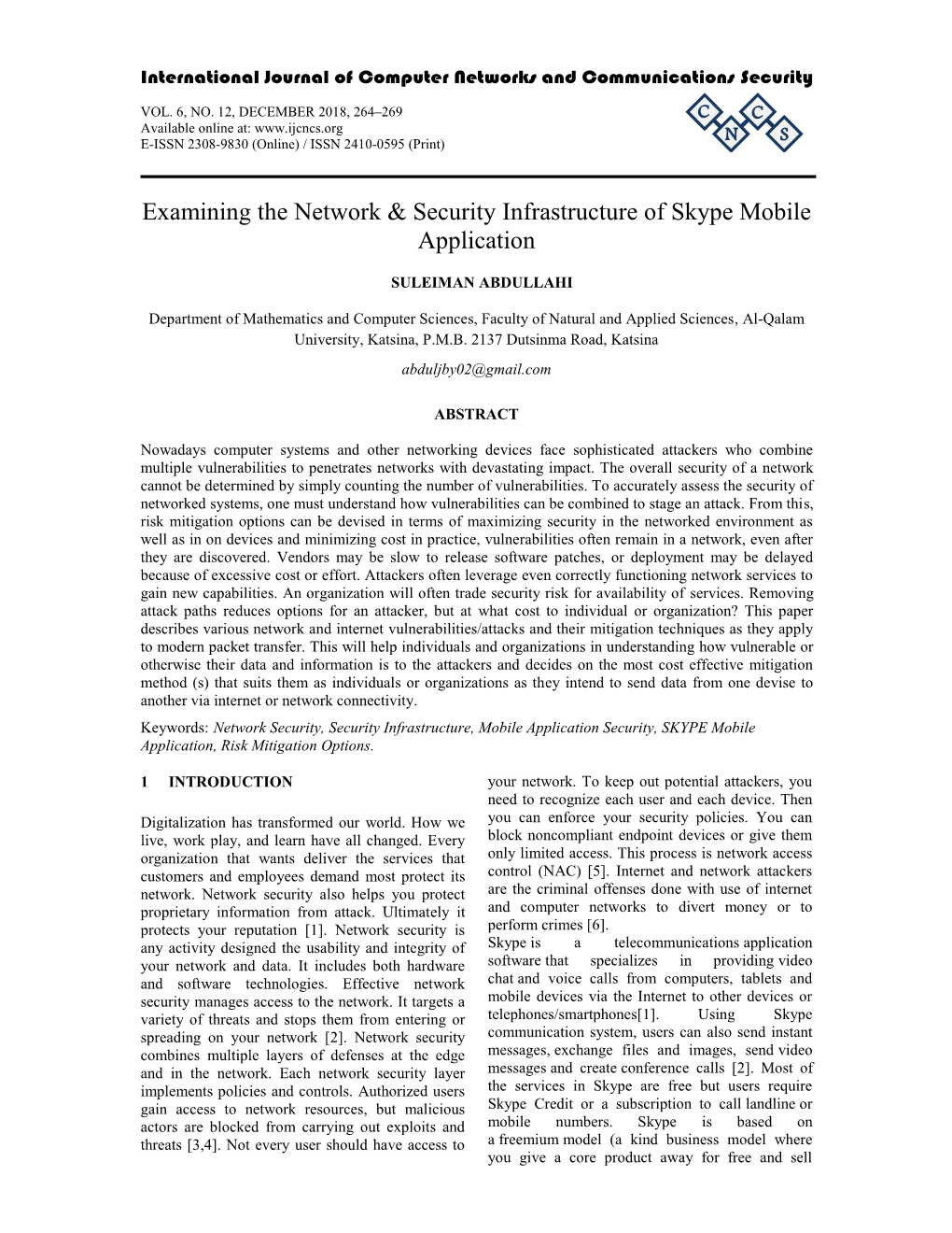 Examining the Network & Security Infrastructure of Skype Mobile