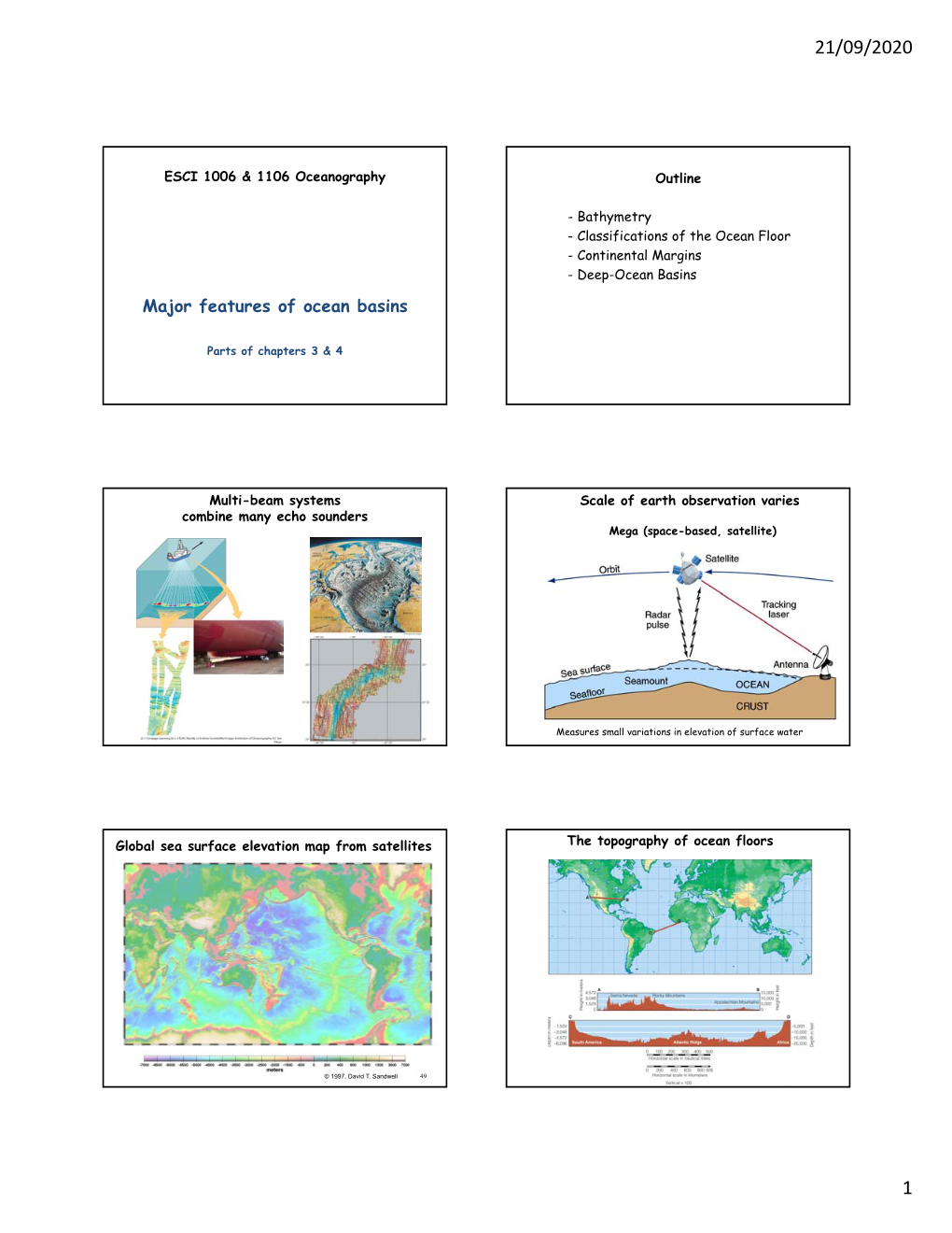 Major Features of Ocean Basins