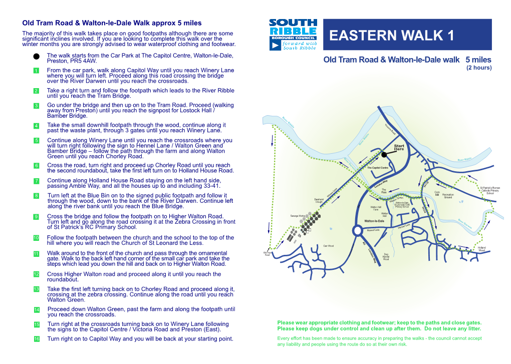 14. Old Tram Road & Walton-Le-Dale Walk