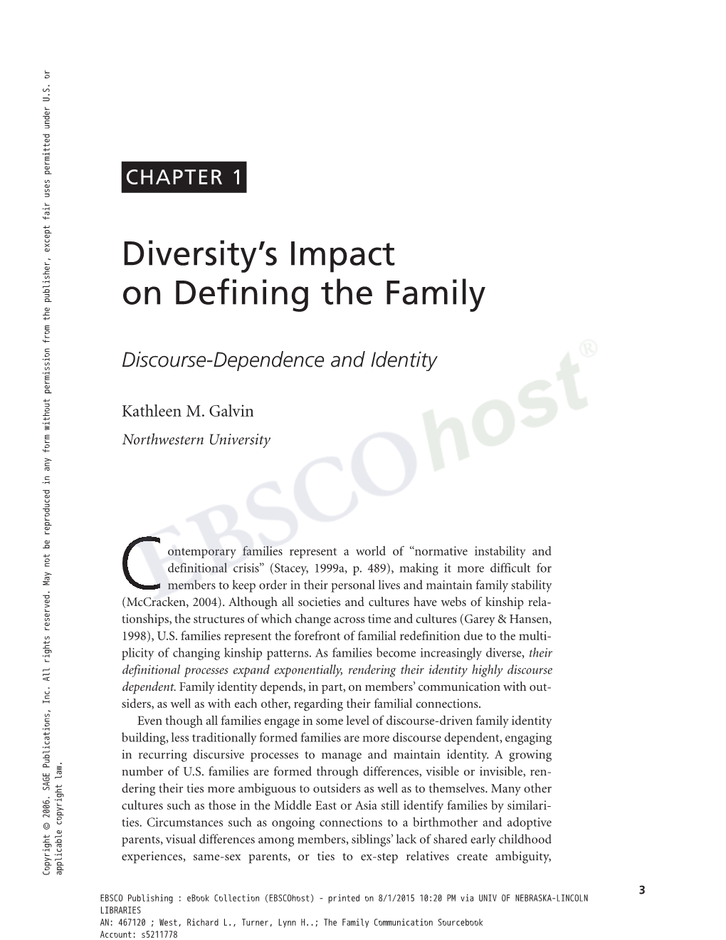 Diversity's Impact on Defining the Family