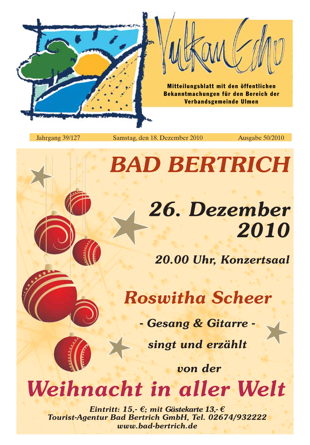 BAD BERTRICH Weihnacht in Aller Welt