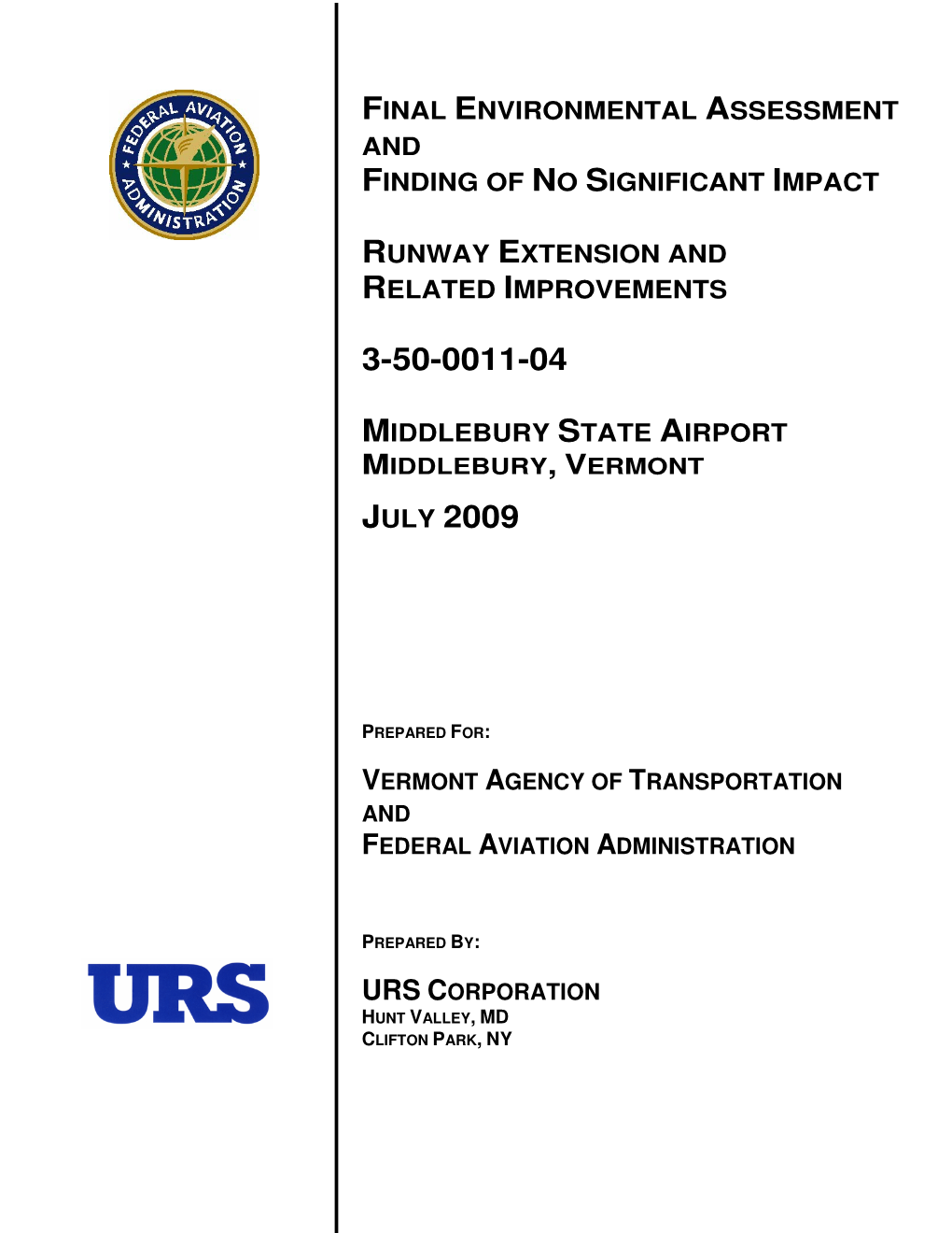 Final Environmental Assessment and Finding of No Significant Impact