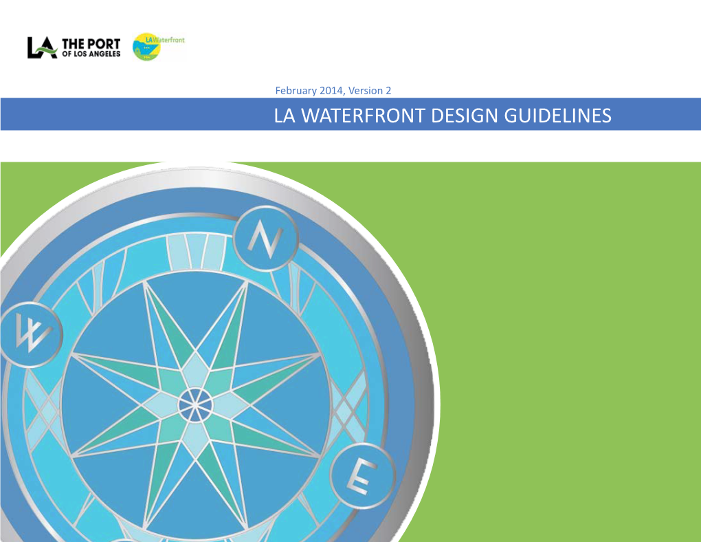 La Waterfront Design Guidelines Table of Contents Table of Contents Detailed Table of Contents