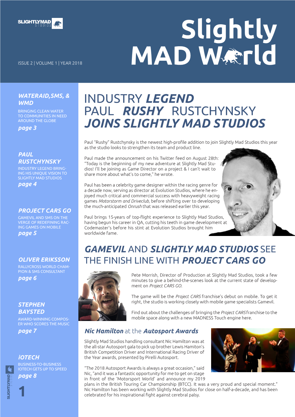 Industry Legend Paul “Rushy” Rustchynsky Joins Slightly Mad Studios