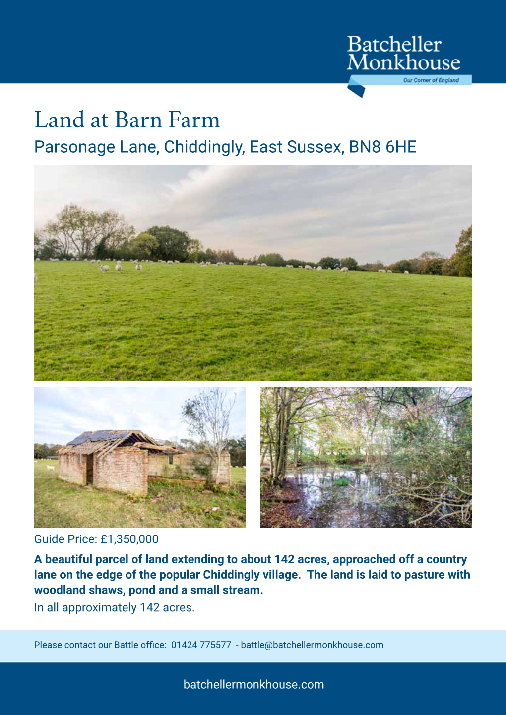 Land at Barn Farm Parsonage Lane, Chiddingly, East Sussex, BN8 6HE