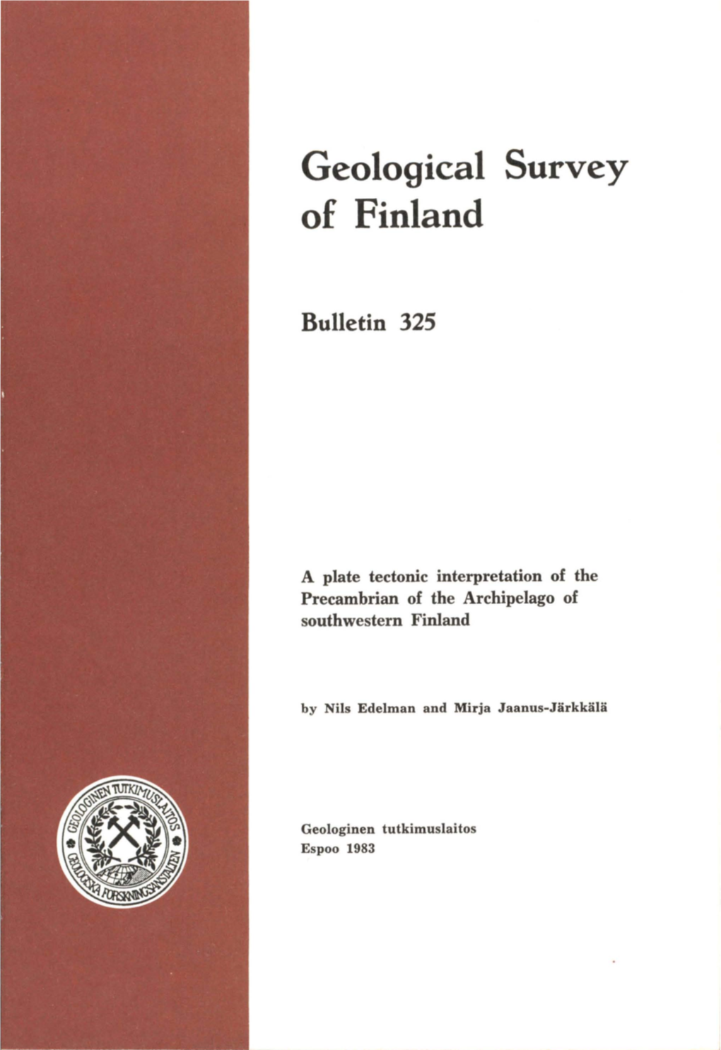Geological Survey of Finland Bulletin