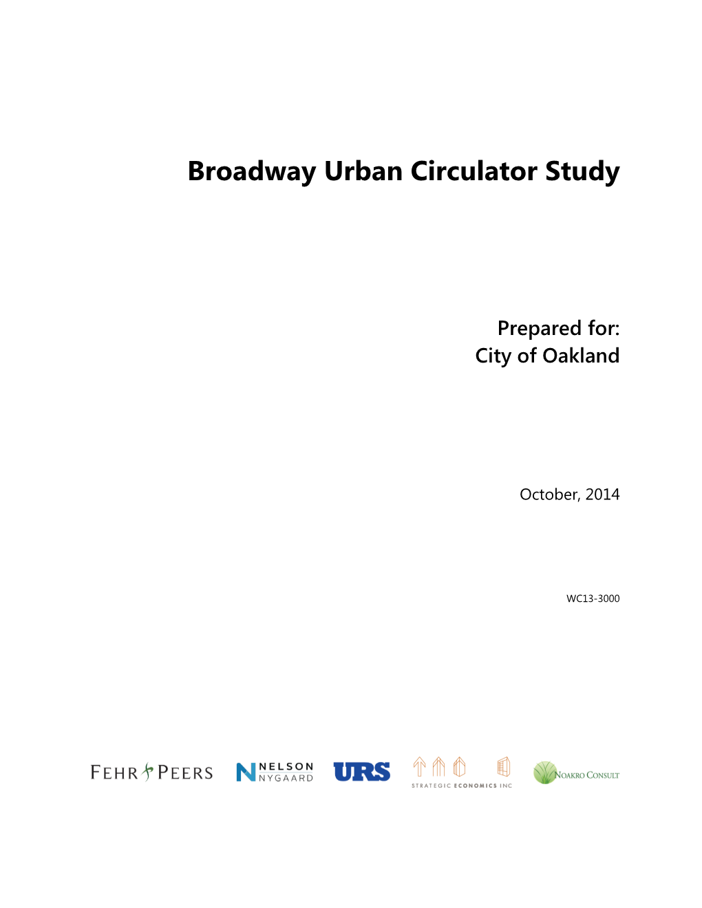 Broadway Urban Circulator Study