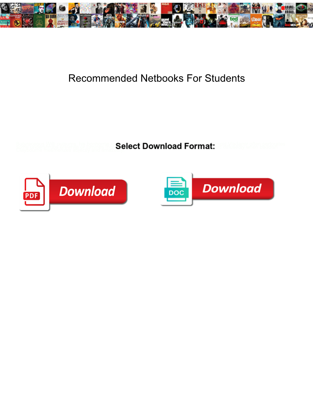 Recommended Netbooks for Students