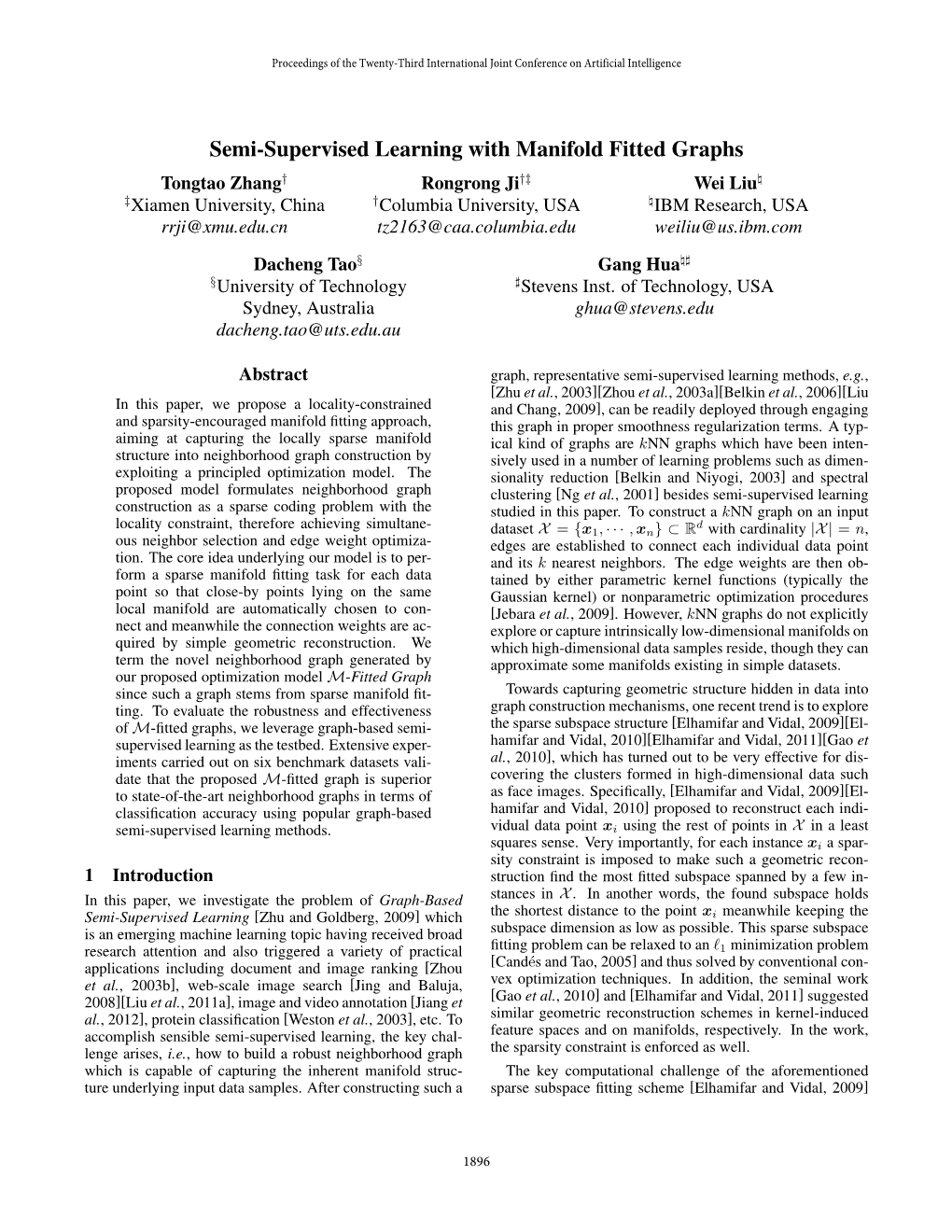 Semi-Supervised Learning with Manifold Fitted Graphs