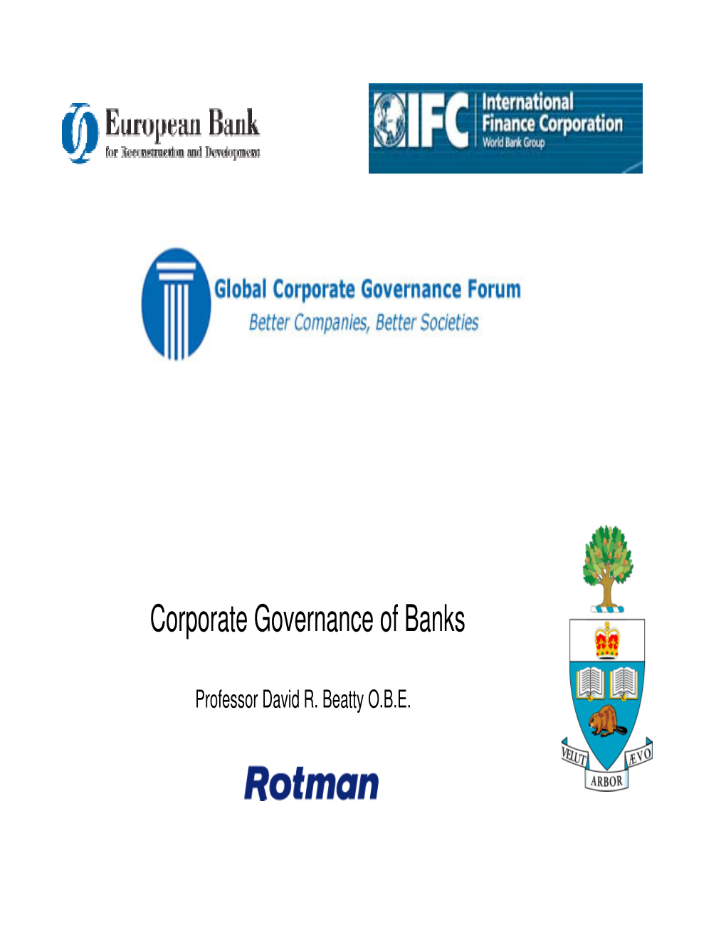 Corporate Governance of Banks