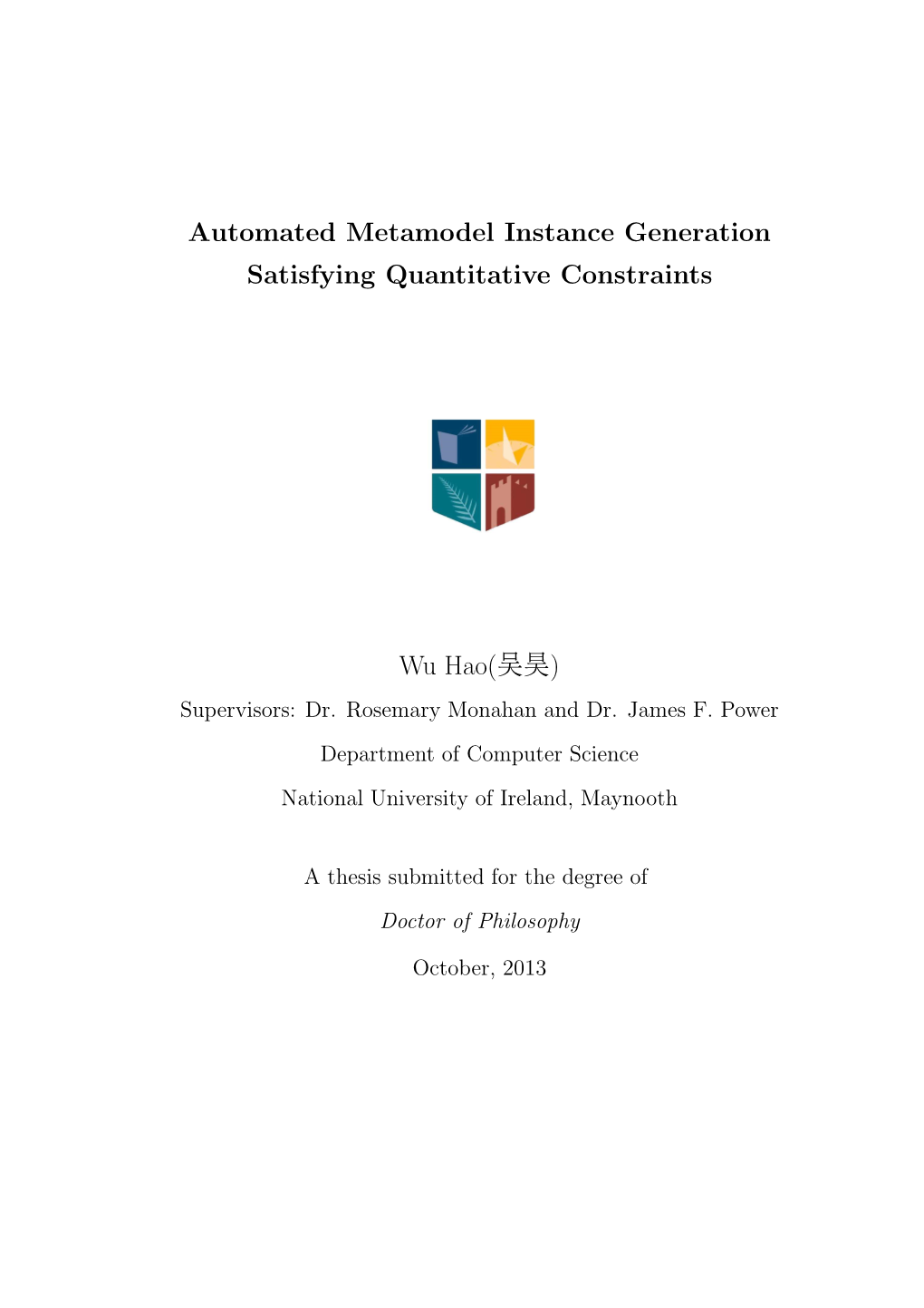 Automated Metamodel Instance Generation Satisfying Quantitative Constraints