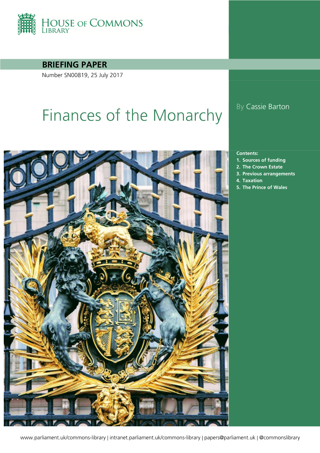 Finances of the Monarchy