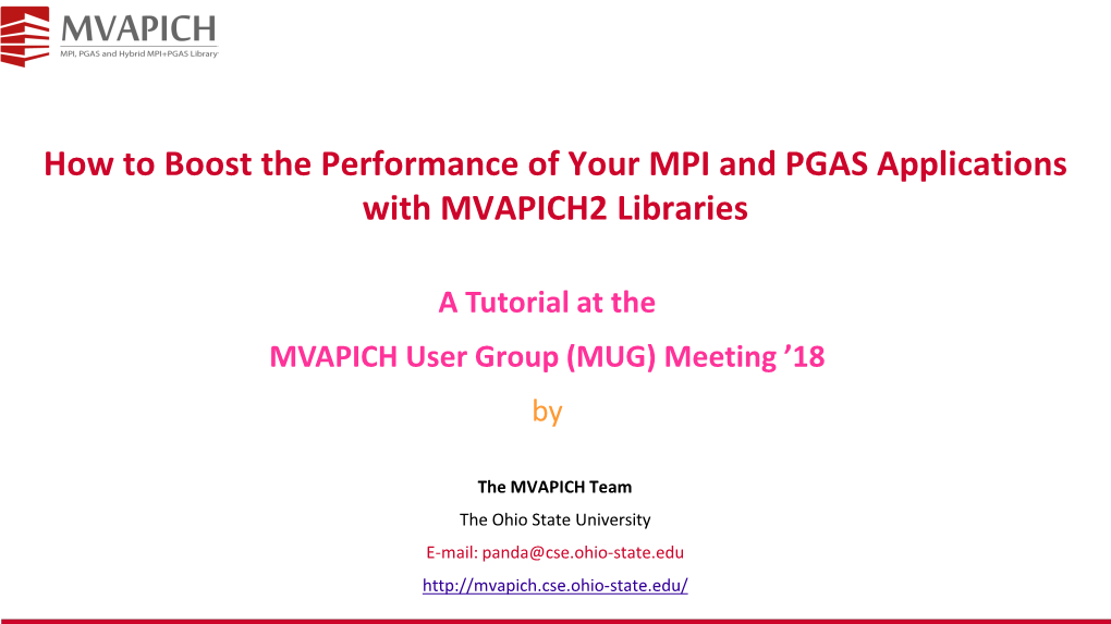 MVAPICH2 for Intel