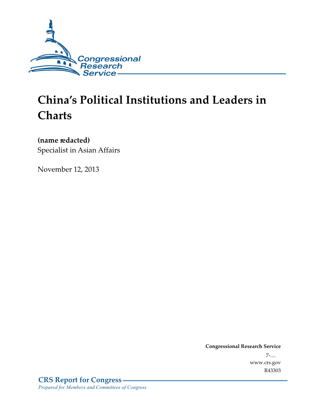 China's Political Institutions and Leaders in Charts