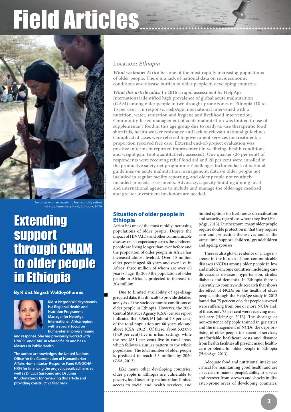 Extending Support Through CMAM to Older People in Ethiopia
