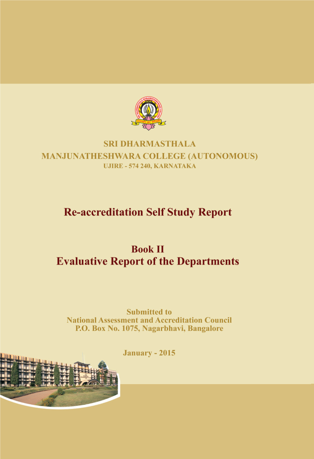 Evaluative Report of the Departments