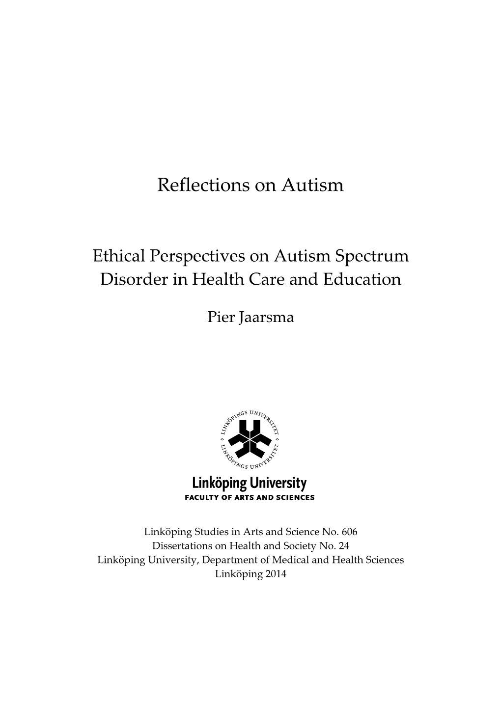 Reflections on Autism