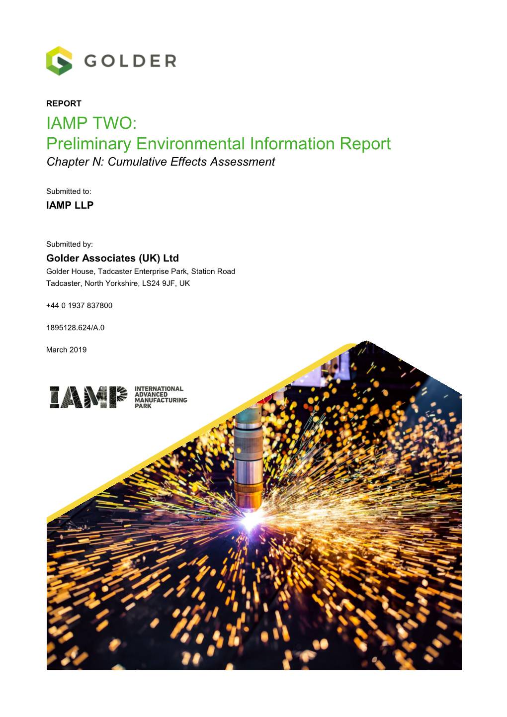 IAMP TWO: Preliminary Environmental Information Report Chapter N: Cumulative Effects Assessment