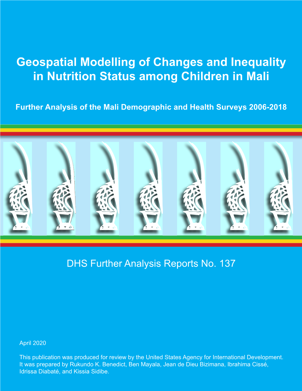 Geospatial Modelling of Changes and Inequality in Nutrition Status Among Children in Mali