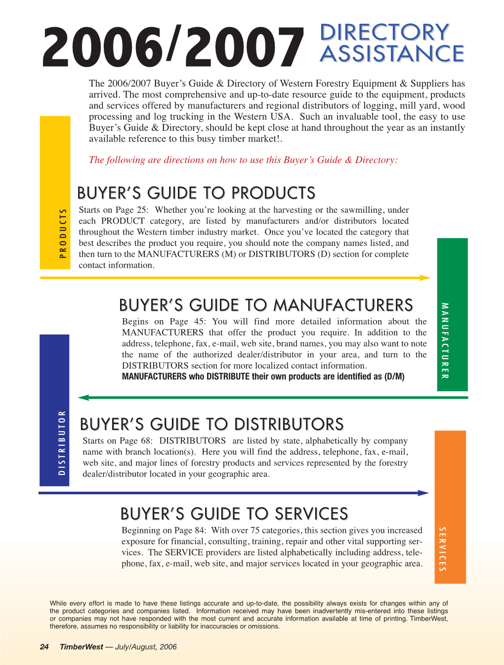 2006/2007 Buyer's Guide to Products