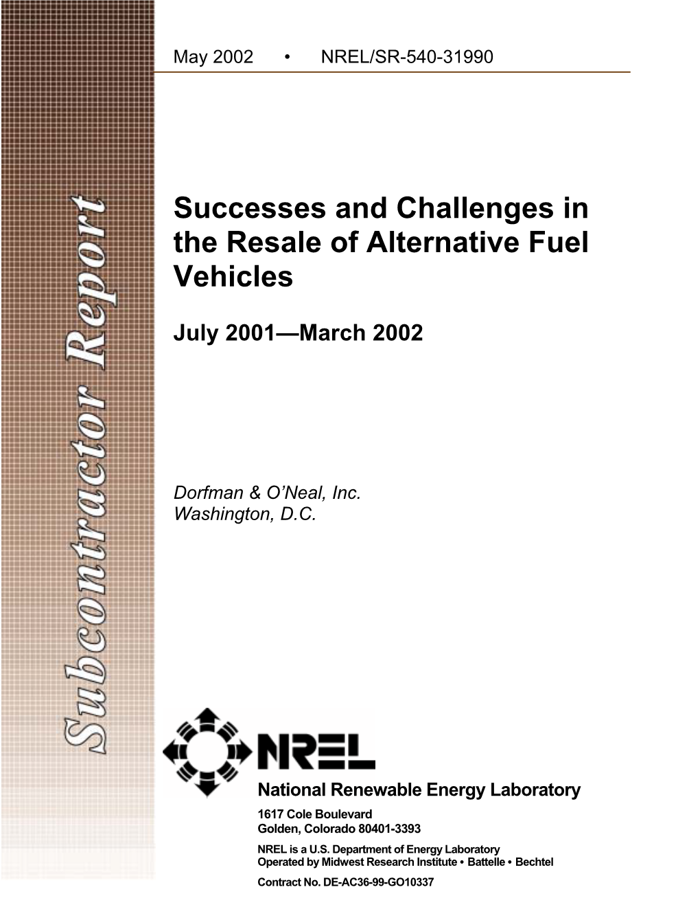 Successes and Challenges in the Resale of Alternative Fuel Vehicles