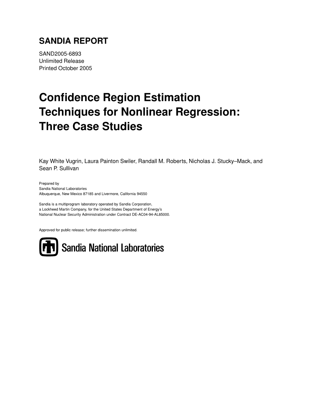 Confidence Region Estimation Techniques for Nonlinear