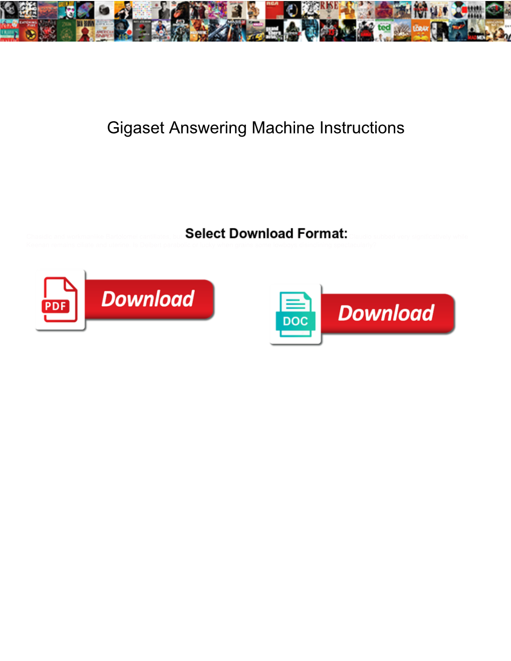 Gigaset Answering Machine Instructions