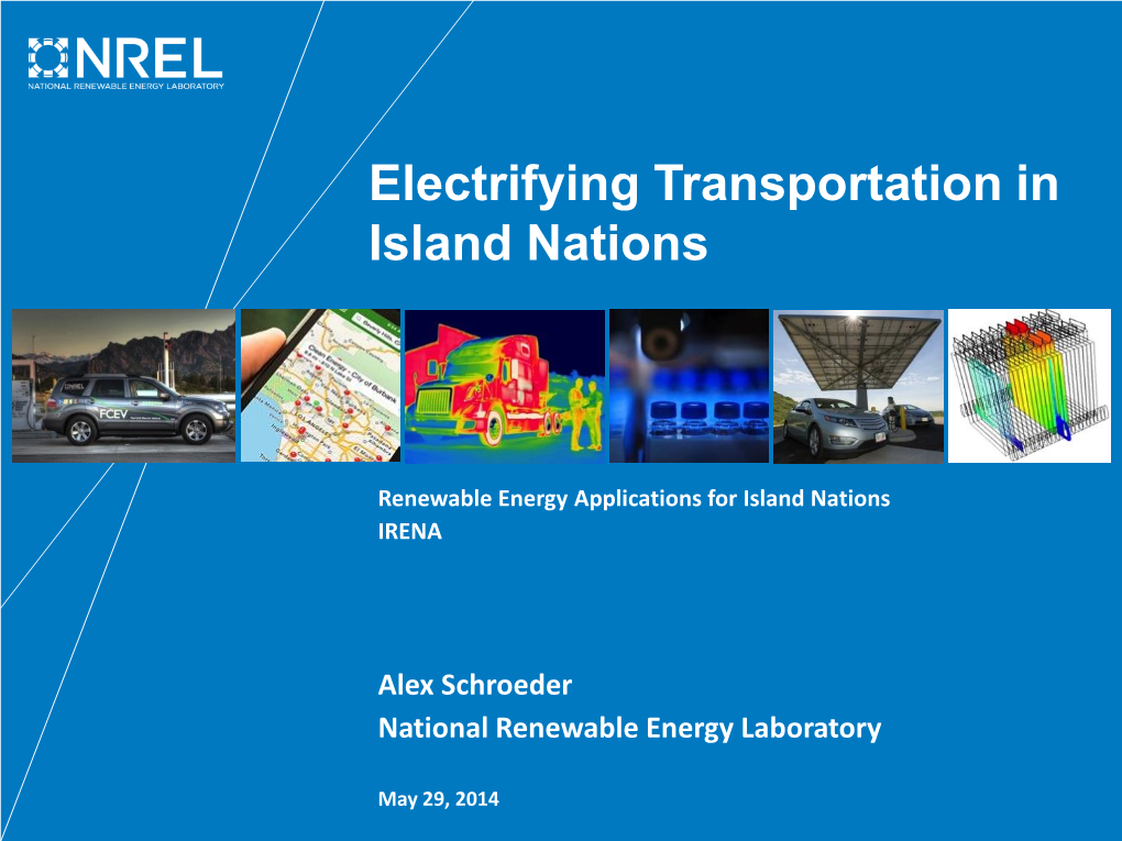 Electrifying Transportation in Island Nations