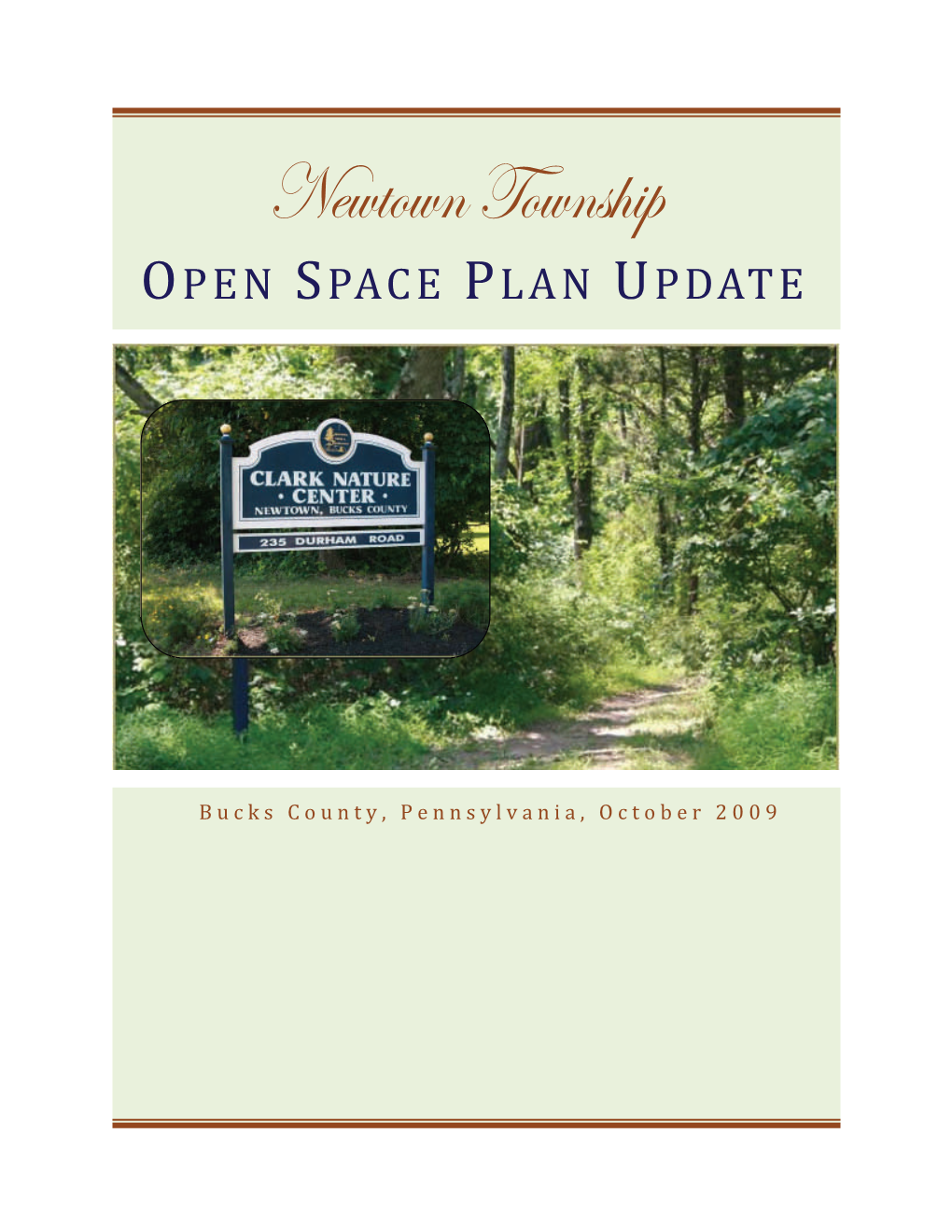 Open Space Plan Update