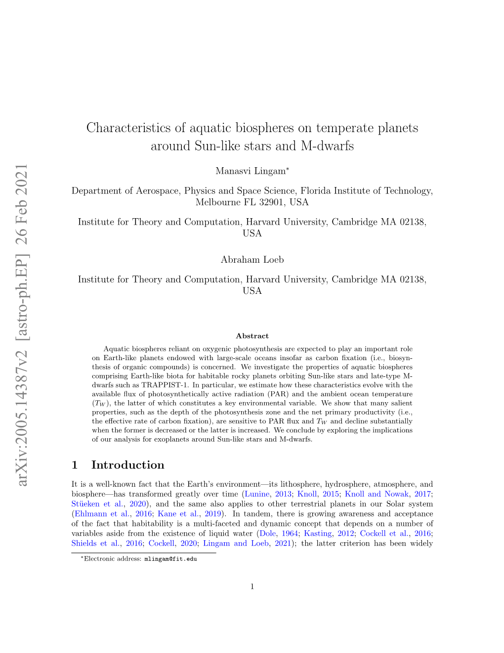 Arxiv:2005.14387V2 [Astro-Ph.EP] 26 Feb 2021