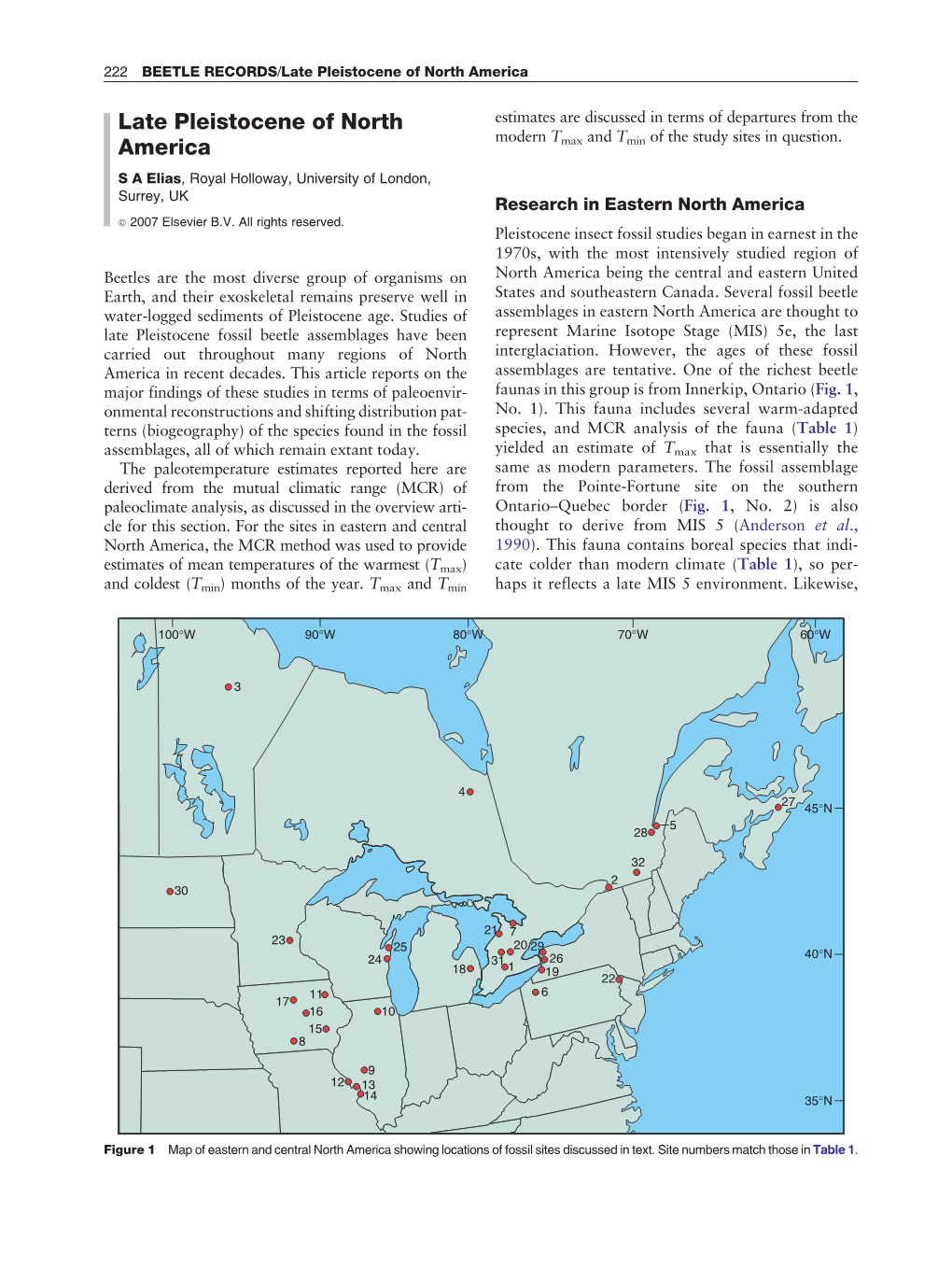 Late Pleistocene of North America