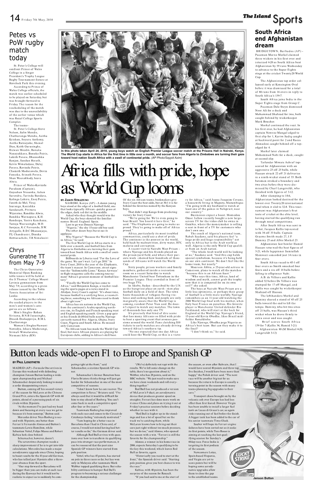 Africa Fills with Pride, Hope As World Cup Looms