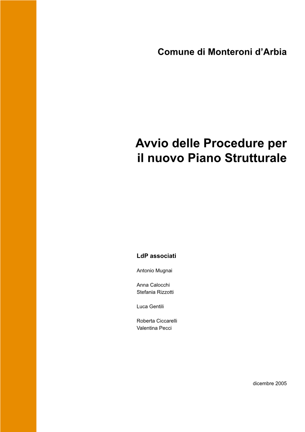 Avvio Del Procedimento