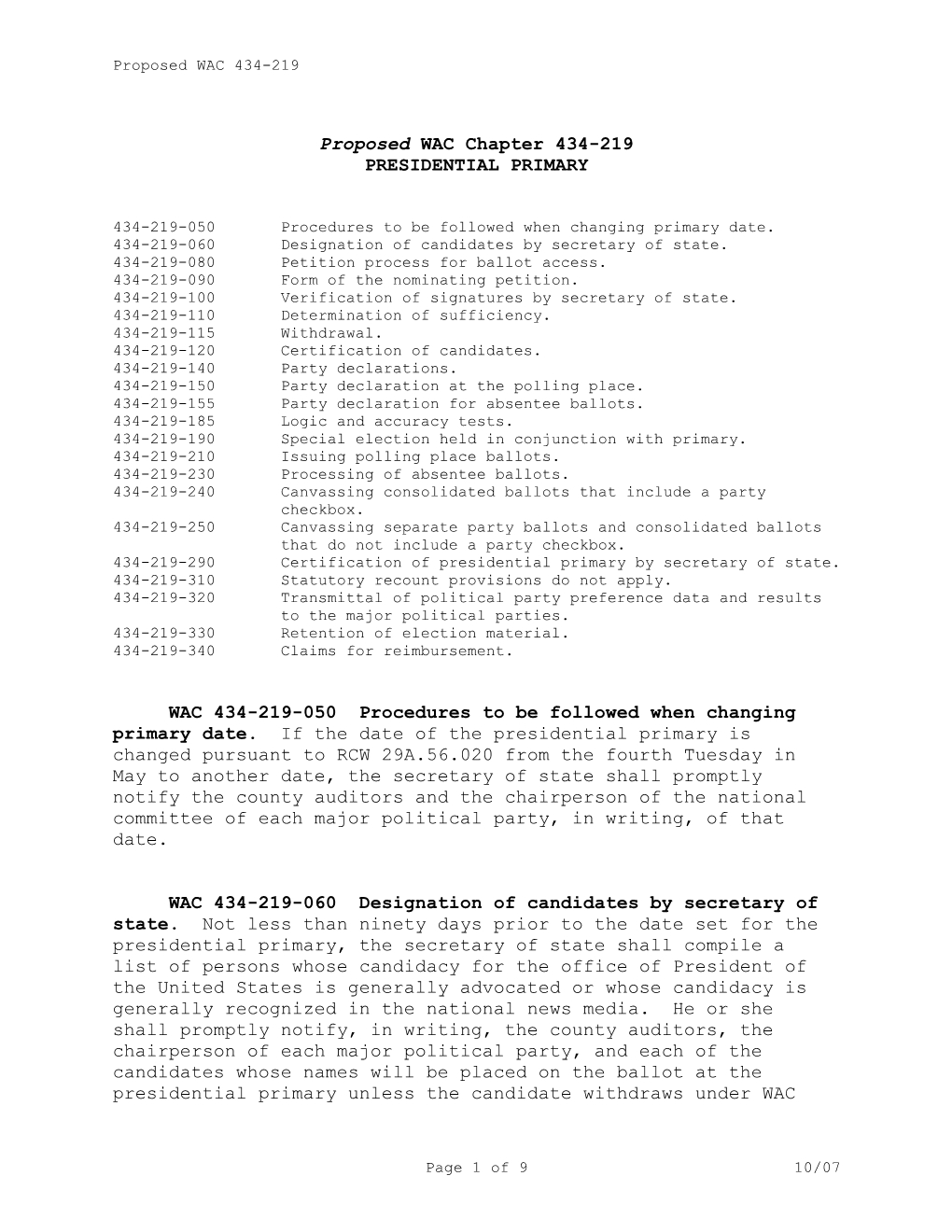 2008 Presidential Primary Wacs