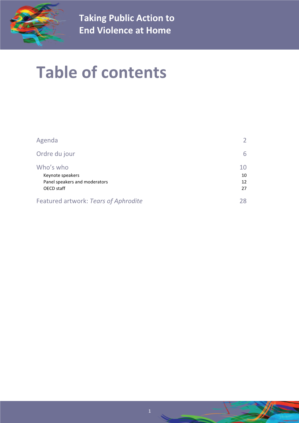 Table of Contents