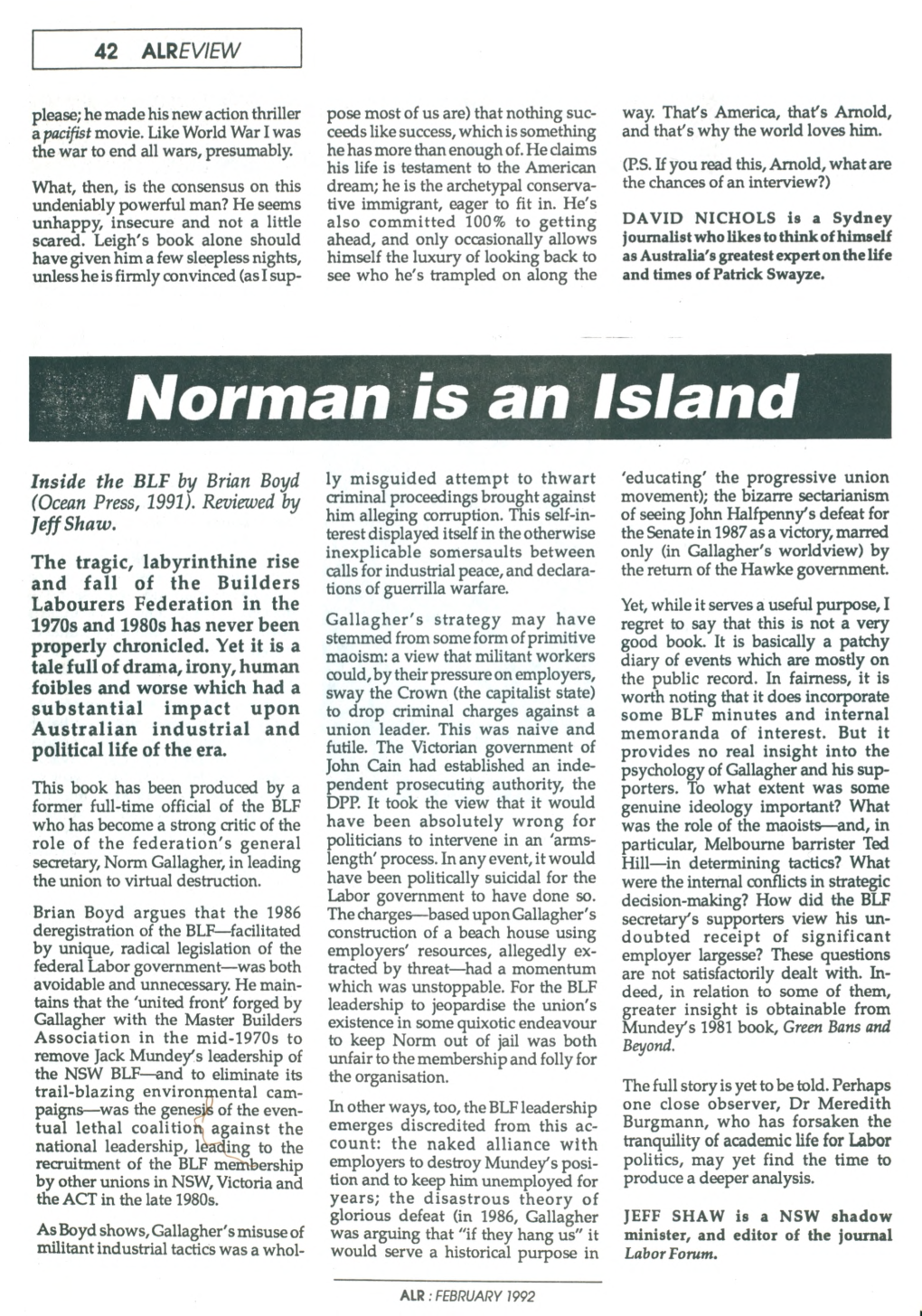 Norman Is an Island