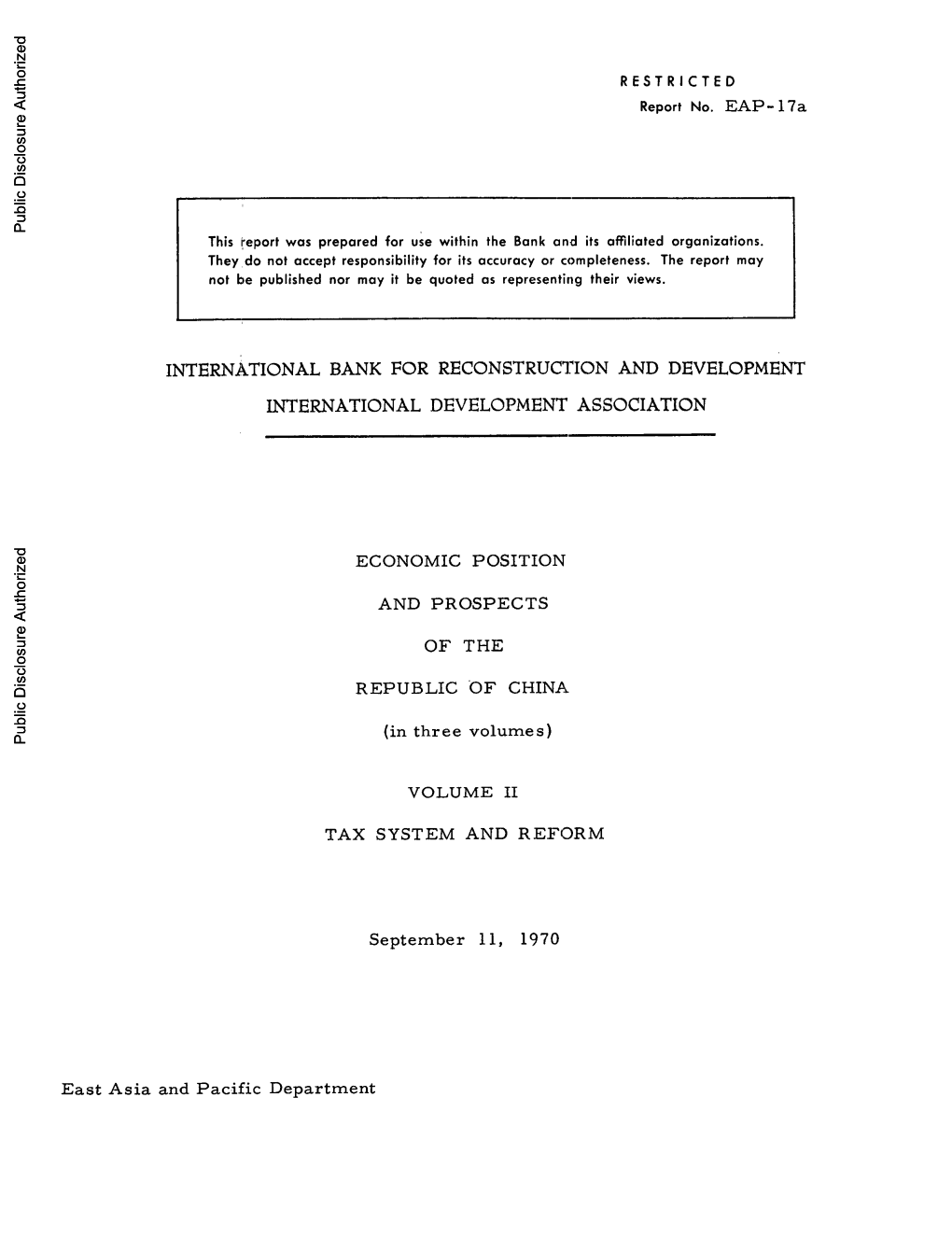 World Bank Document