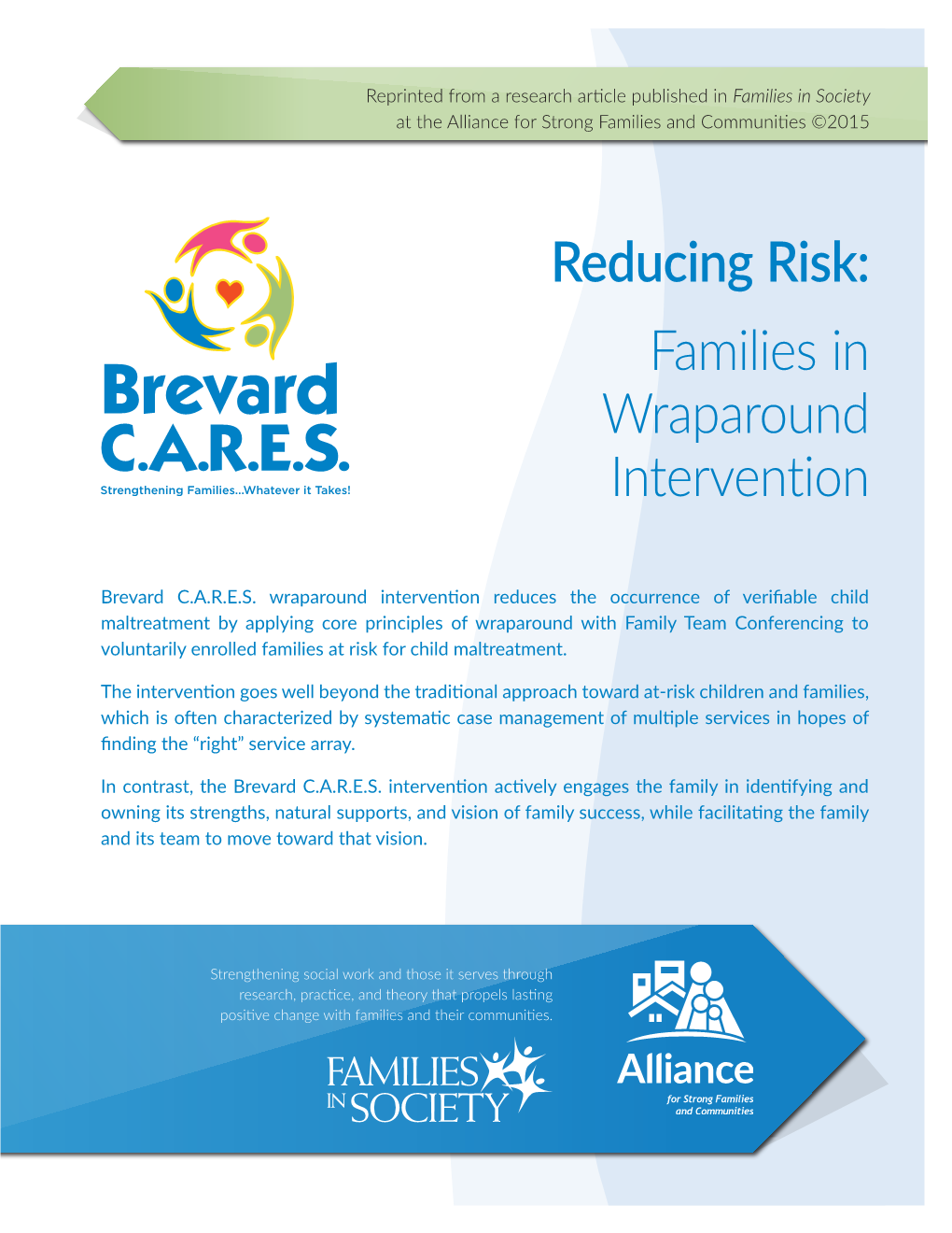 Reducing Risk: Families in Wraparound Intervention