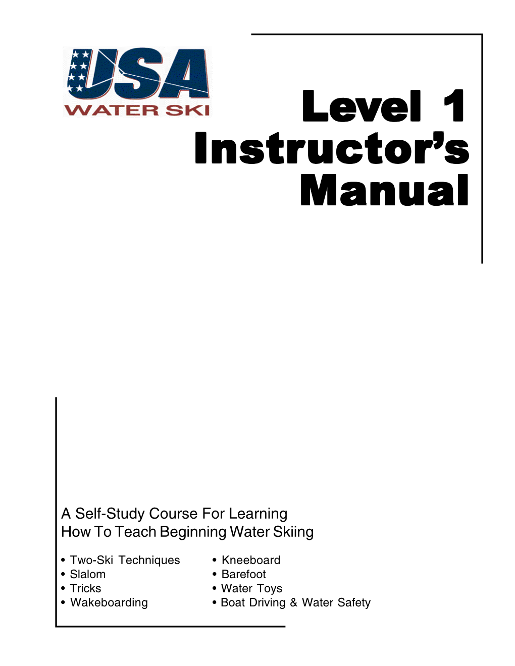 Level 1 Instructor's Manual