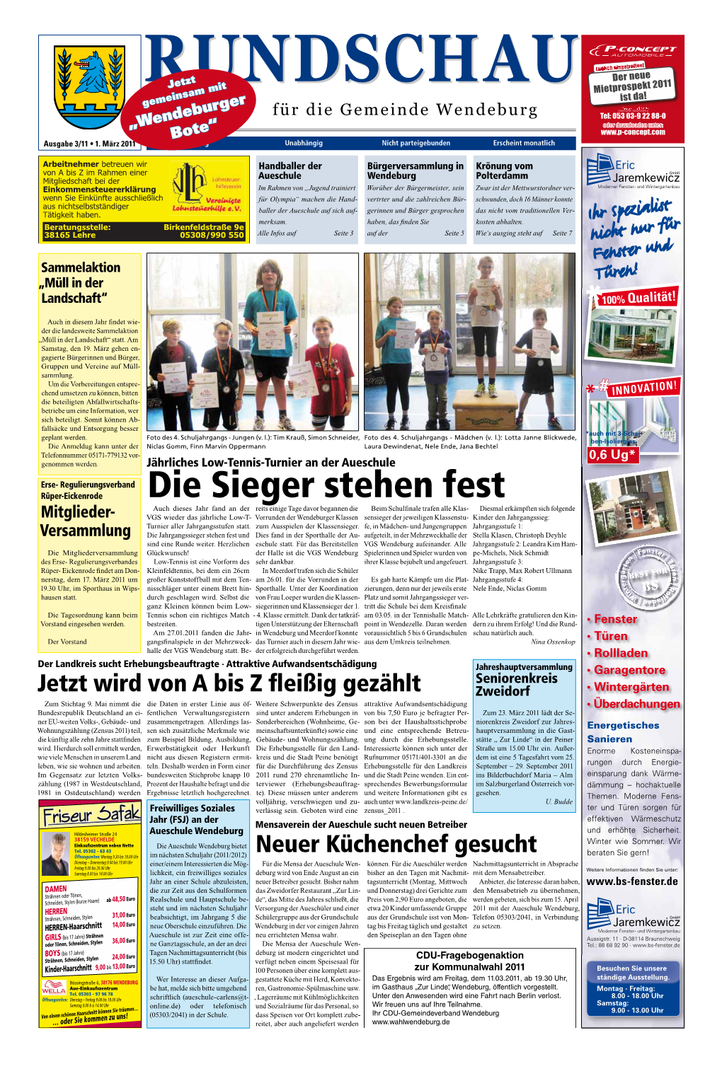 Die Sieger Stehen Fest