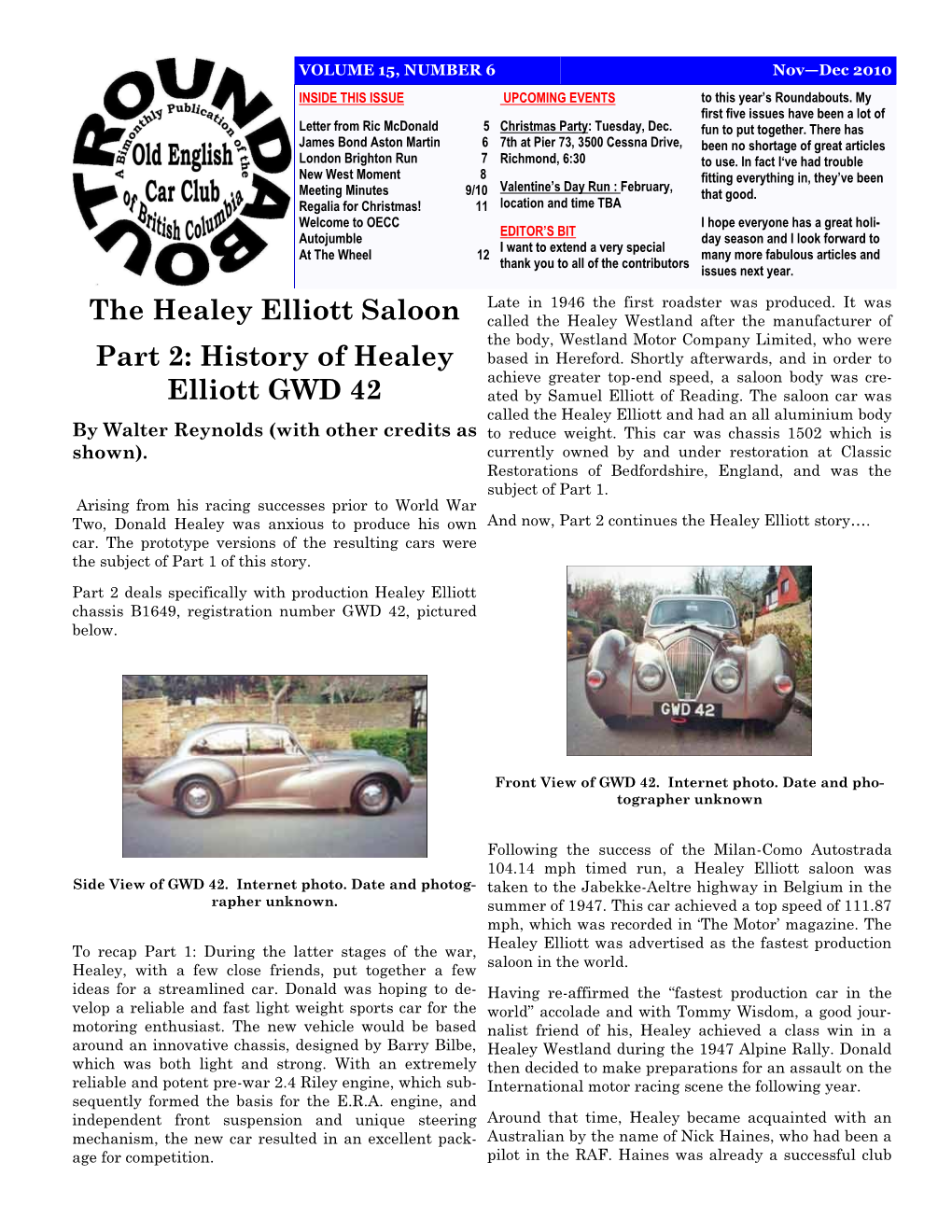 History of Healey Elliott GWD 42