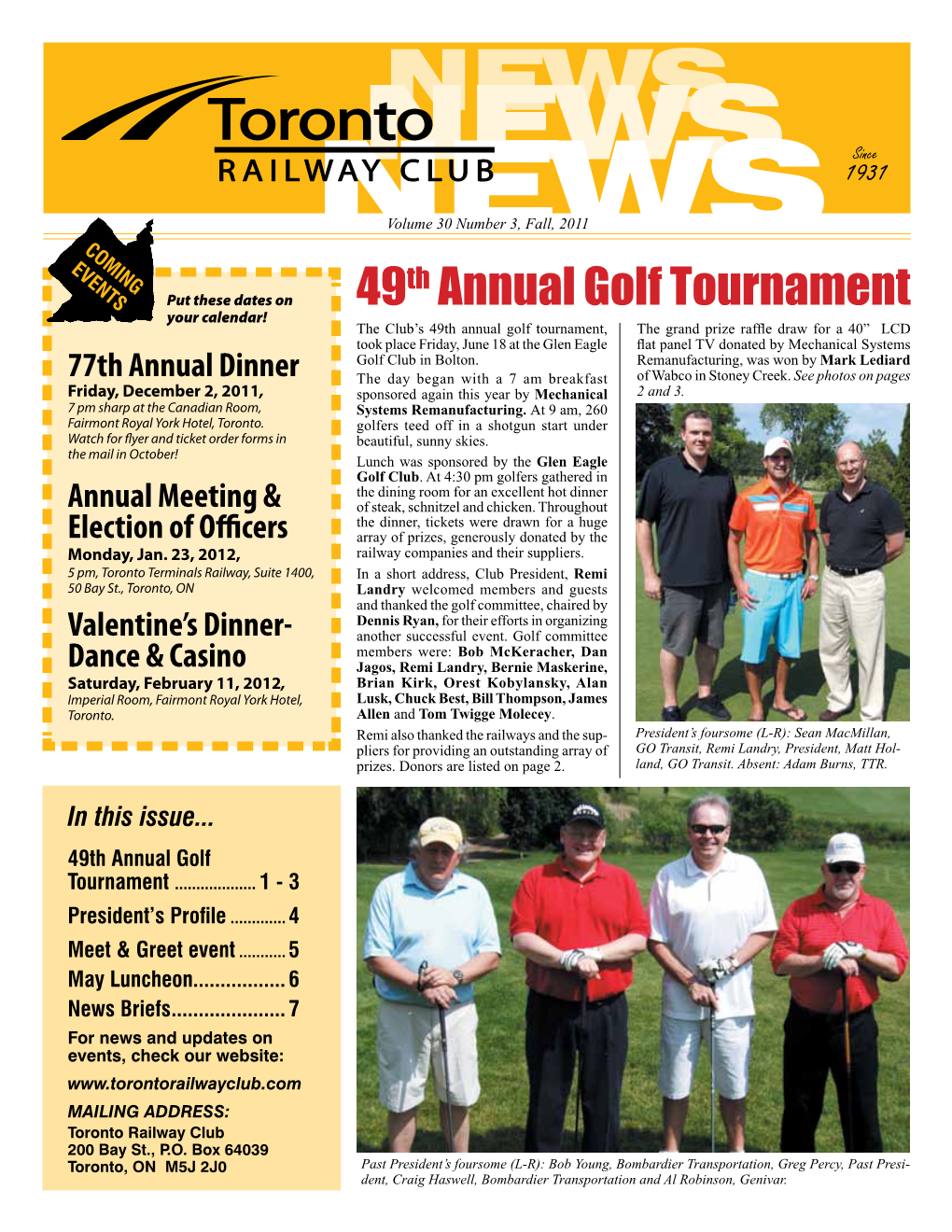 49Th Annual Golf Tournament