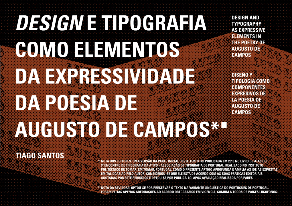 Design E Tipografia Como Elementos Da