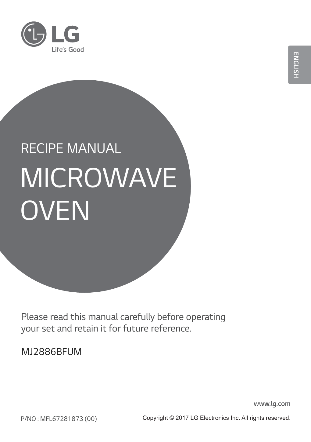 Recipe Manual Microwave Oven