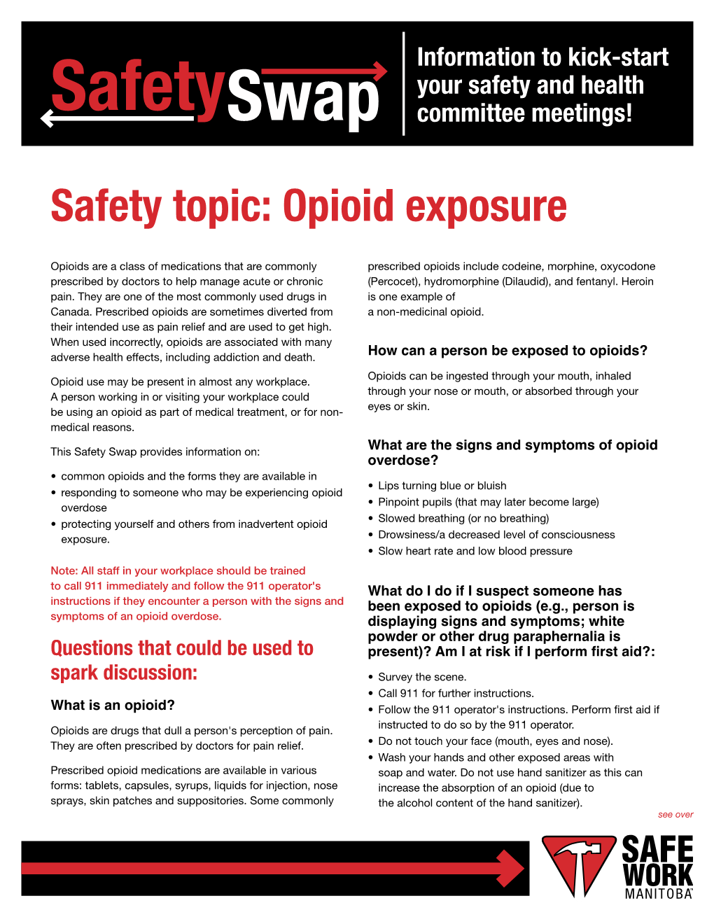Safety Topic: Opioid Exposure