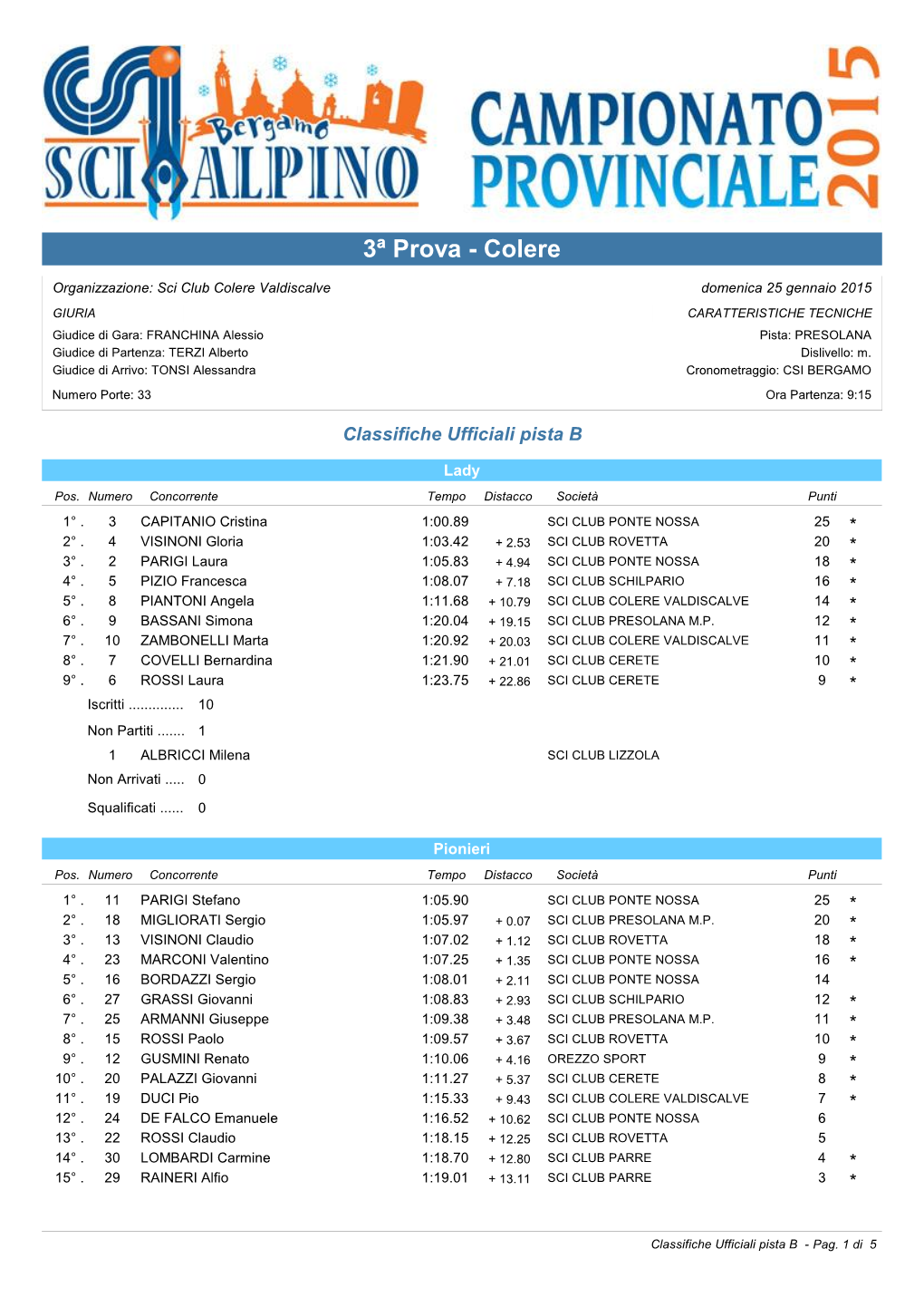 3ª Prova - Colere