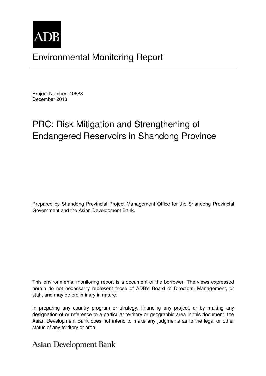 40683-013: Risk Mitigation and Strengthening of Endangered