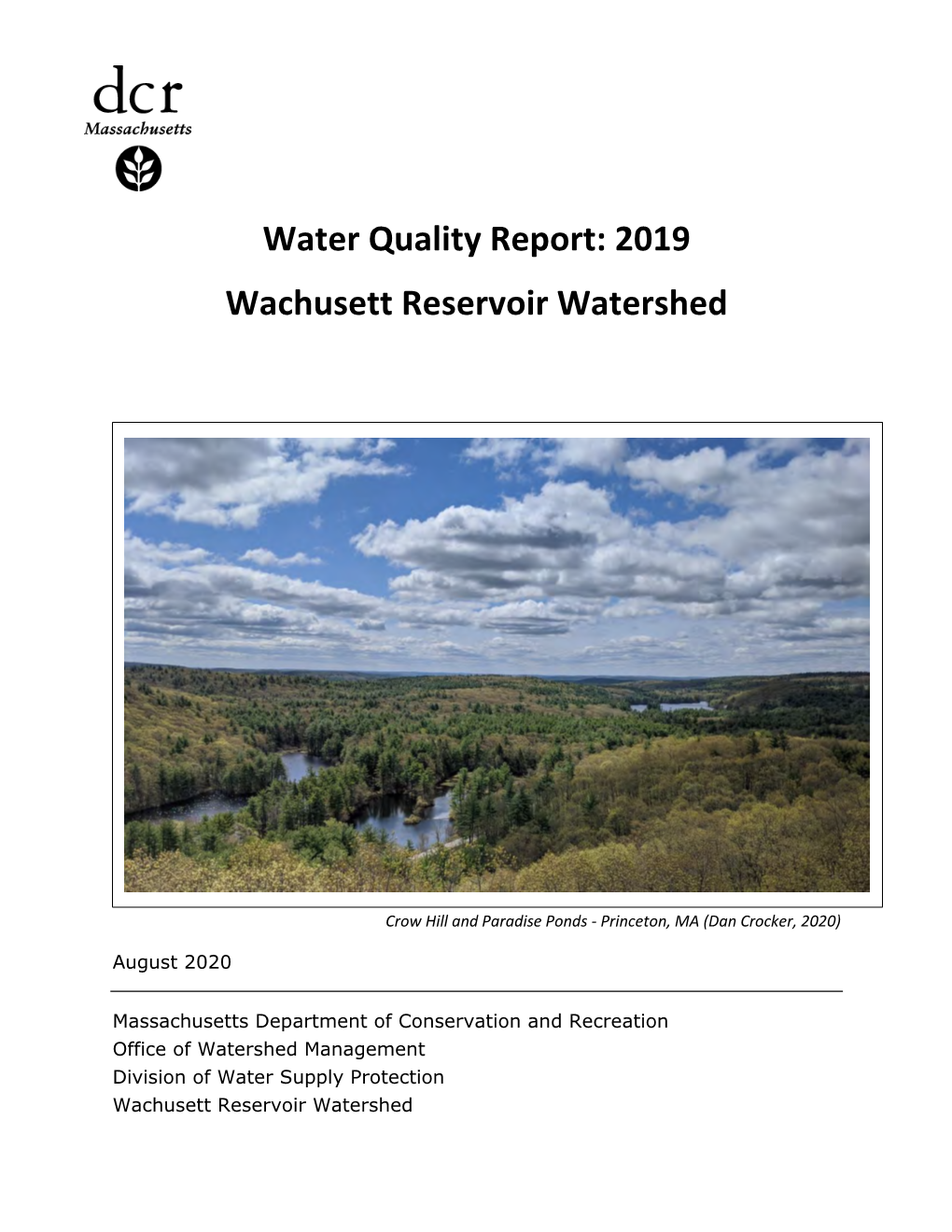 2019 Water Quality Report: Wachusett Reservoir Watershed